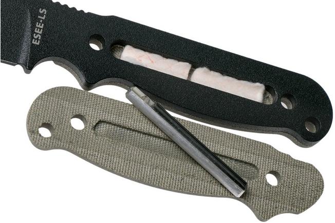 ESEE Laser Strike Survival Knife Fixed 5 Blade, Fire Steel - ESEE