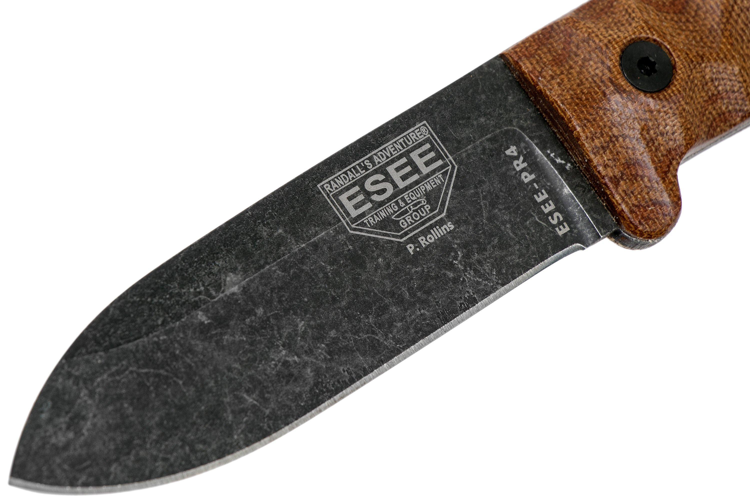 ESEE PR4 CampLore bushcraft knife, Patrick Rollins design
