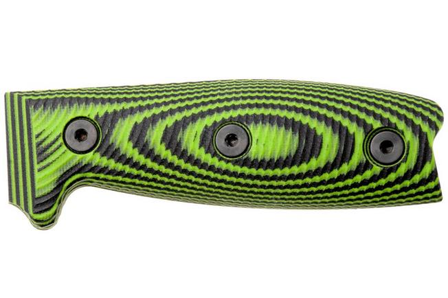 Afbeelding voor ESEE-3 scales EE-ESEE3-3D-007, 3D Neon Green Black G10, greepschalen