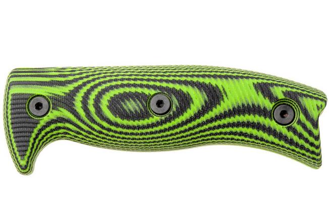 Afbeelding voor ESEE-6 scales EE-ESEE6-3D-007, 3D Neon Green Black G10, greepschalen