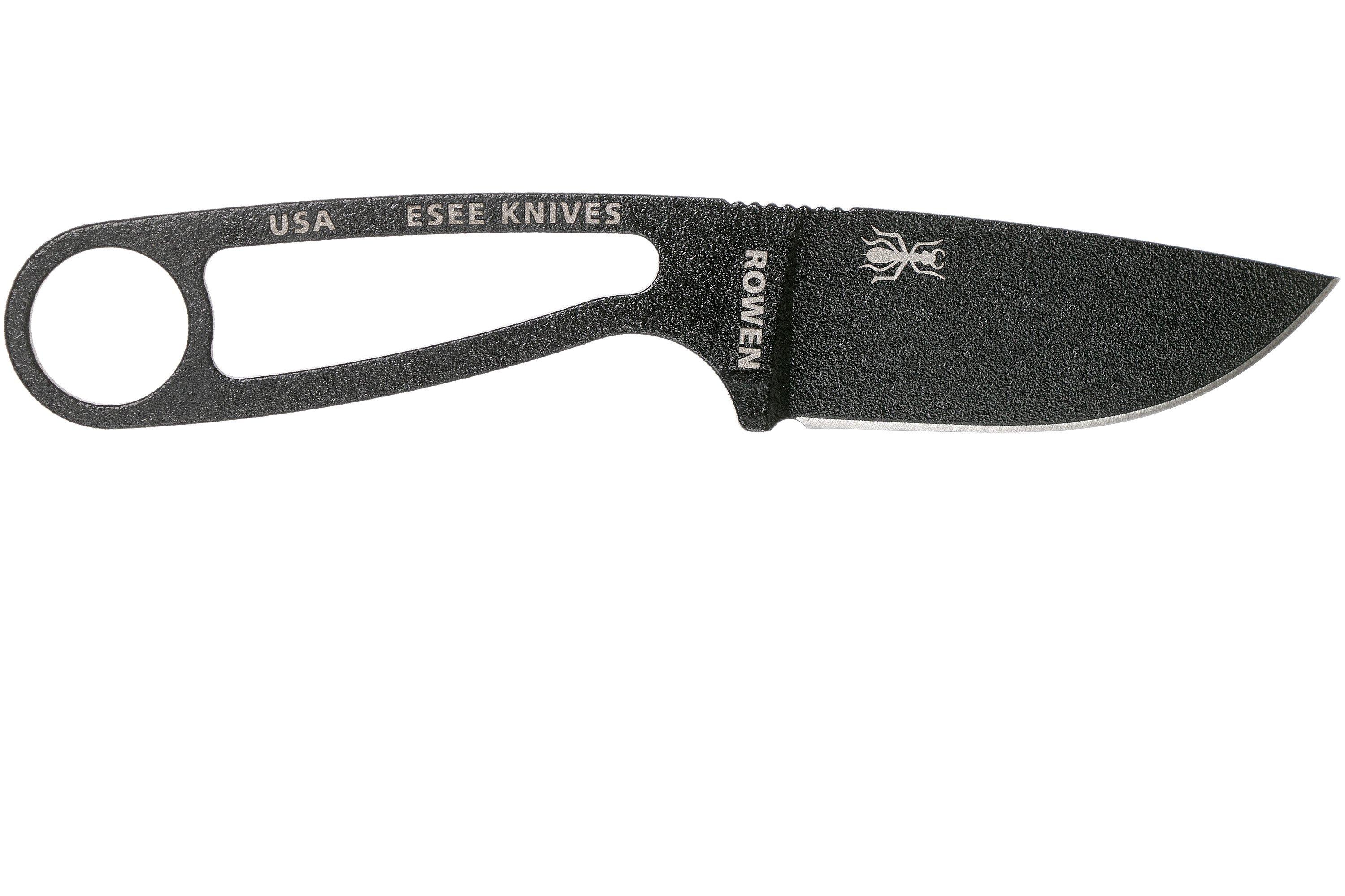 ESEE Izula Signature Model IZULA-B-SIG neck knife with black sheath ...