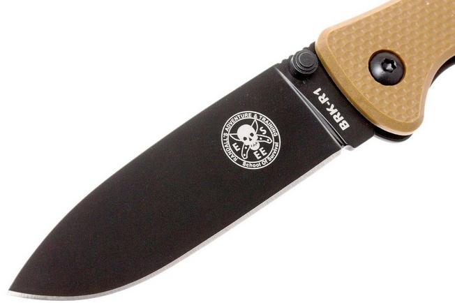 Image for ESEE Knives Zancudo AUS8 Coyote Brown-Black, BRKR1CBB pocket knife