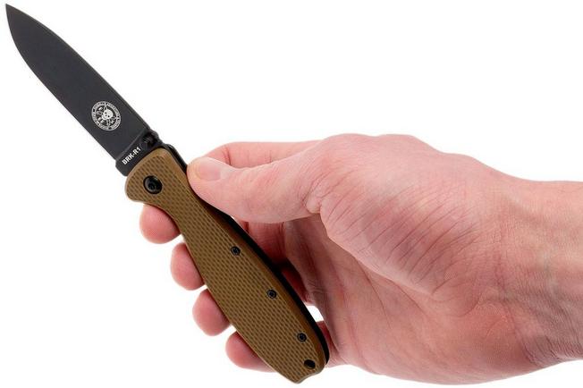 Image for ESEE Knives Zancudo AUS8 Coyote Brown-Black, BRKR1CBB pocket knife