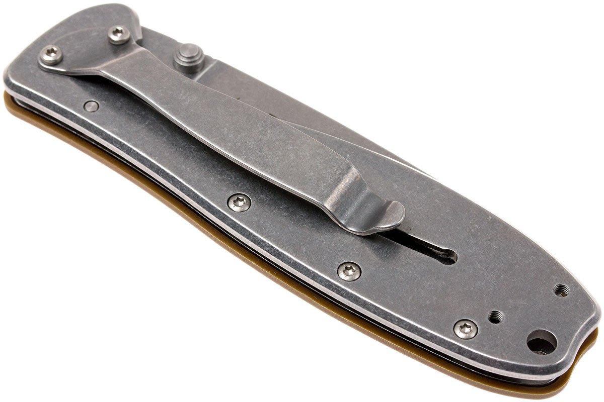 ESEE Knives Zancudo AUS8 Kojotenbraun-Stonewashed BRKR1CB Taschenmesser ...