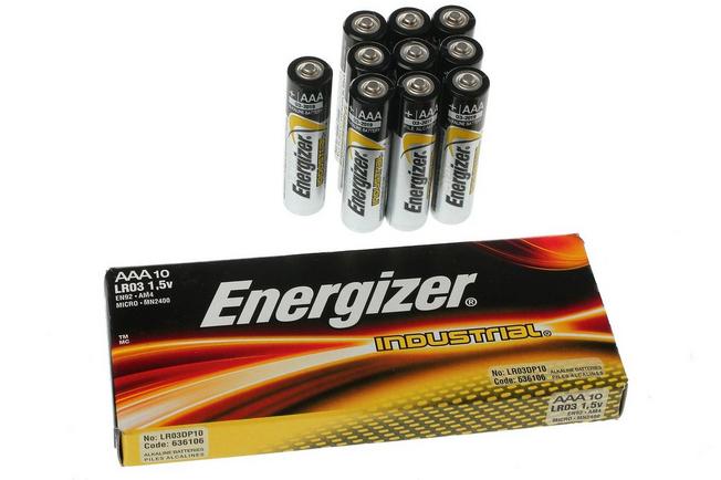 Energizer Industrial AAA LR03 Alkaline Batteries (Box of 10)