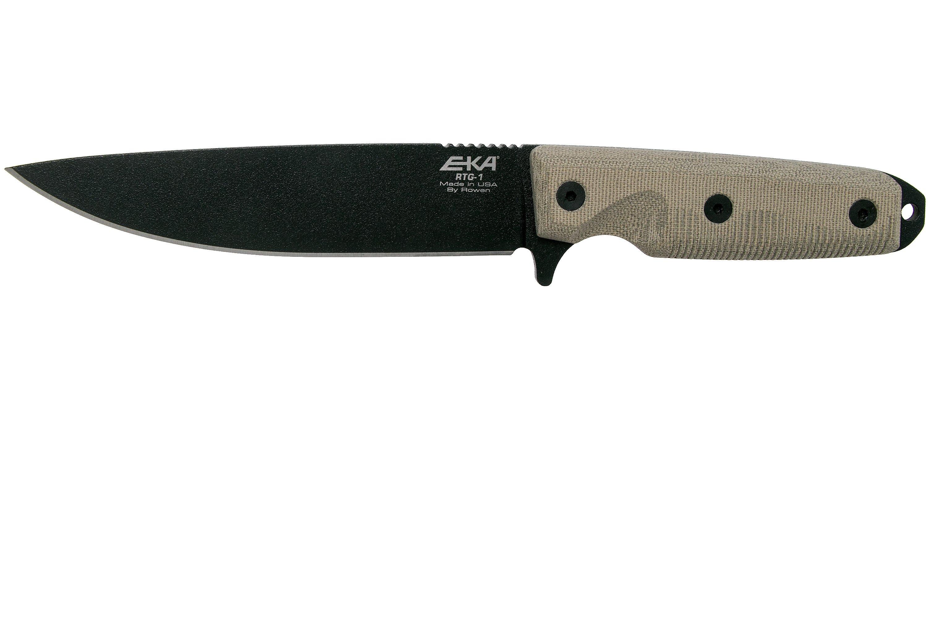 EKA RTG-1 Ready To Go 50020 Black Blade, Canvas Micarta survivalmes ...