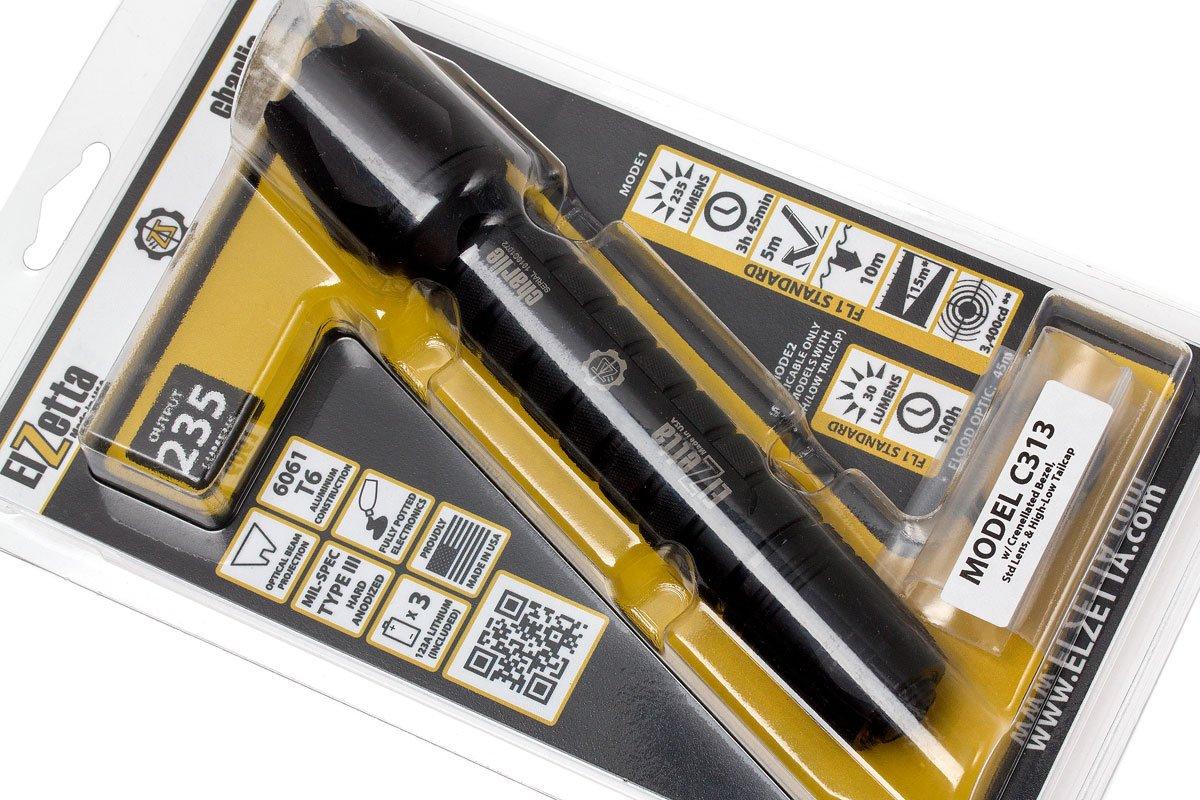 Elzetta Charlie C313 LED torch, high/low switch | Advantageously