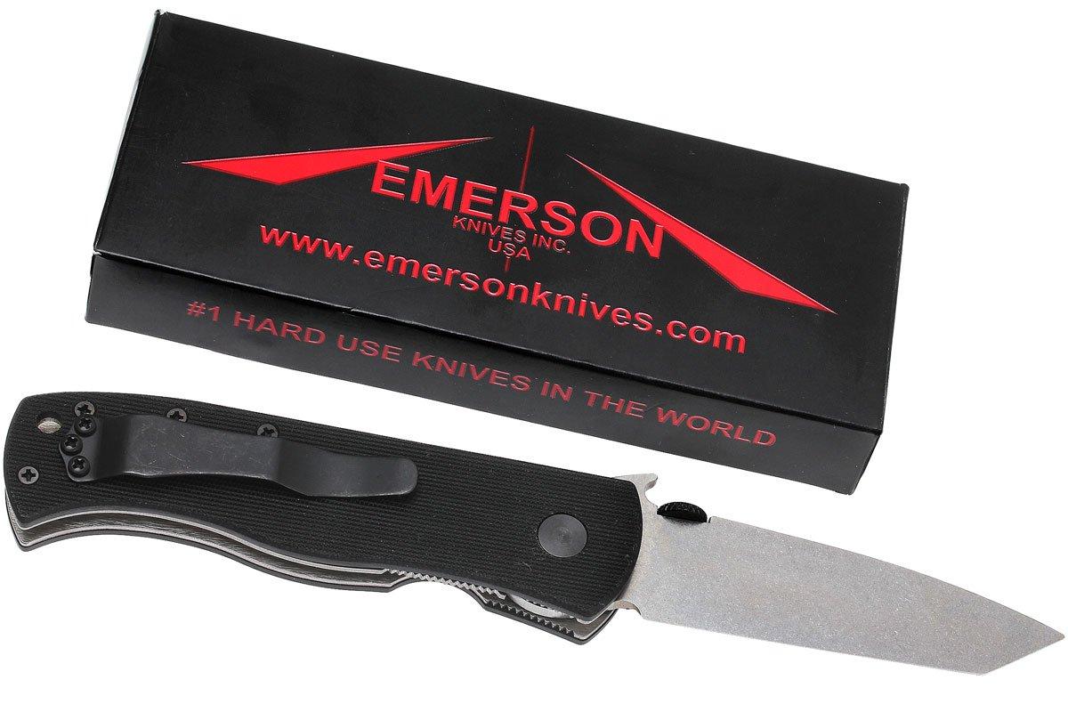 Emerson CQC-7BW-SF Wave tanto, stonewashed | Advantageously shopping at ...