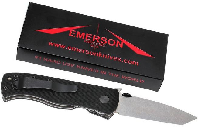 Emerson CQC-7BW-SF Wave tanto, stonewashed | Advantageously 