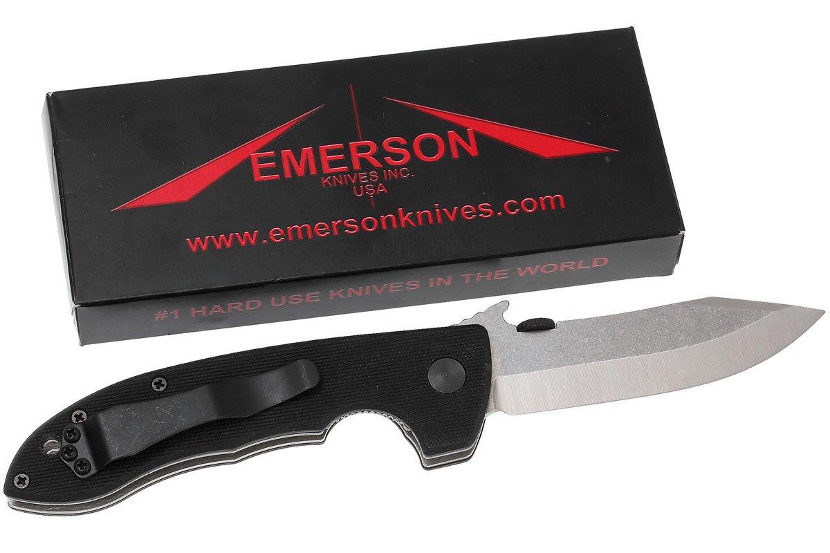 Emerson Mini CQC8 Horseman plain edge, stonewashed Achetez à prix