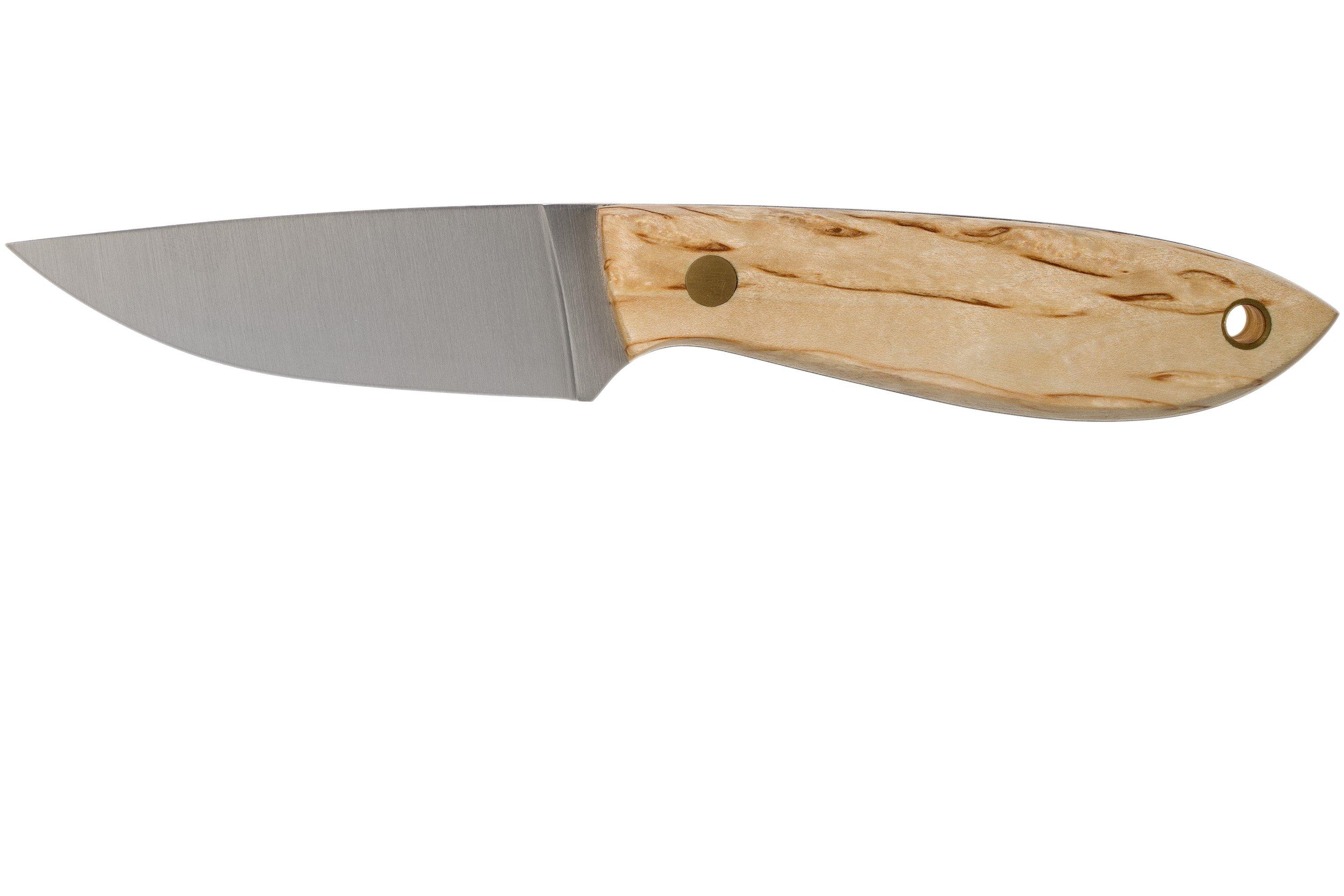 Brisa Bobtail 80, 037-L Flat Curly Birch, hunting knife
