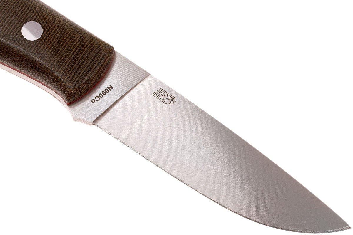 EnZo Trapper 95 - N690Co Flat - Green Canvas Micarta - 2023 Camo ...