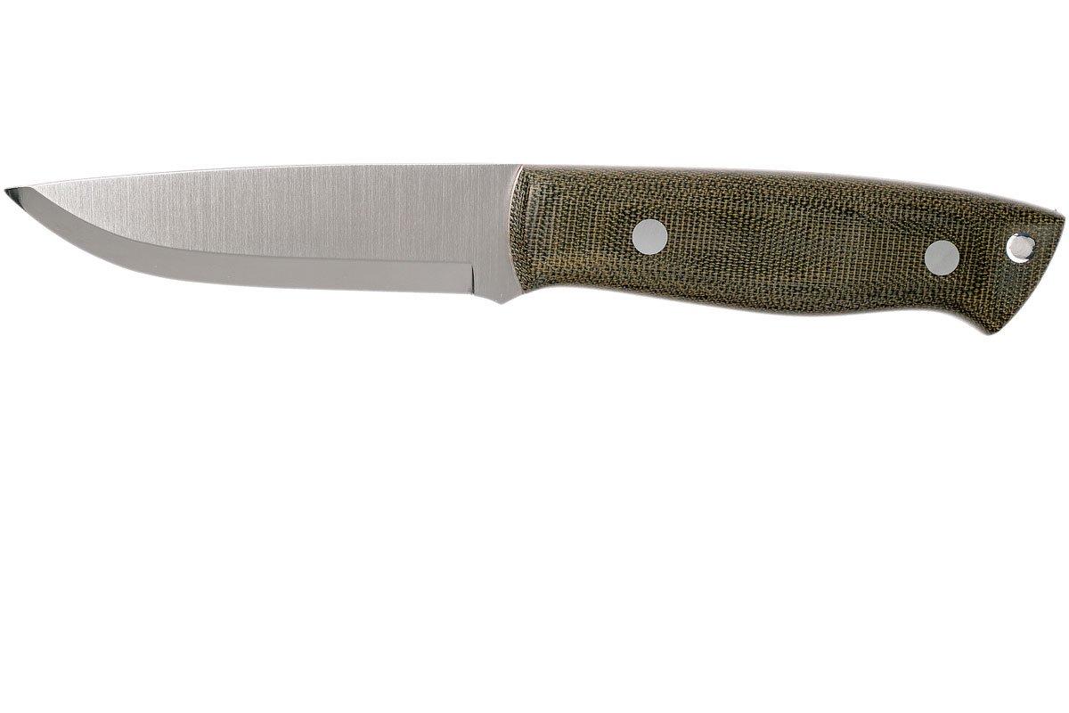 ENZO Trapper95 ELMAX スカンジグラインド　グリーンマイカ Brisa Trapper 95 - Elmax Scandi - Green Canvas Micarta