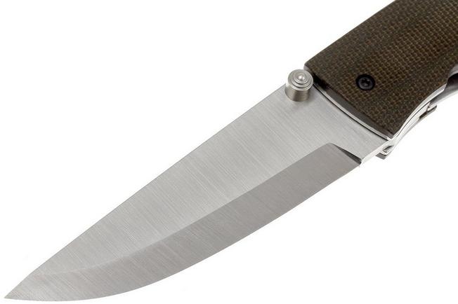 Image for EnZo Birk 75 - D2 Scandi - Green Micarta - 2506