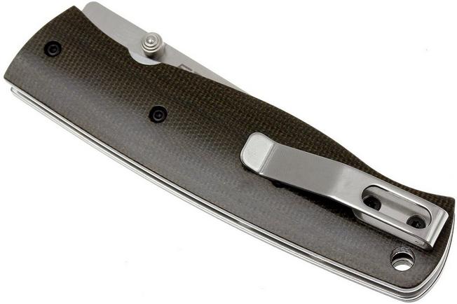 Image for EnZo Birk 75 - D2 Scandi - Green Micarta - 2506