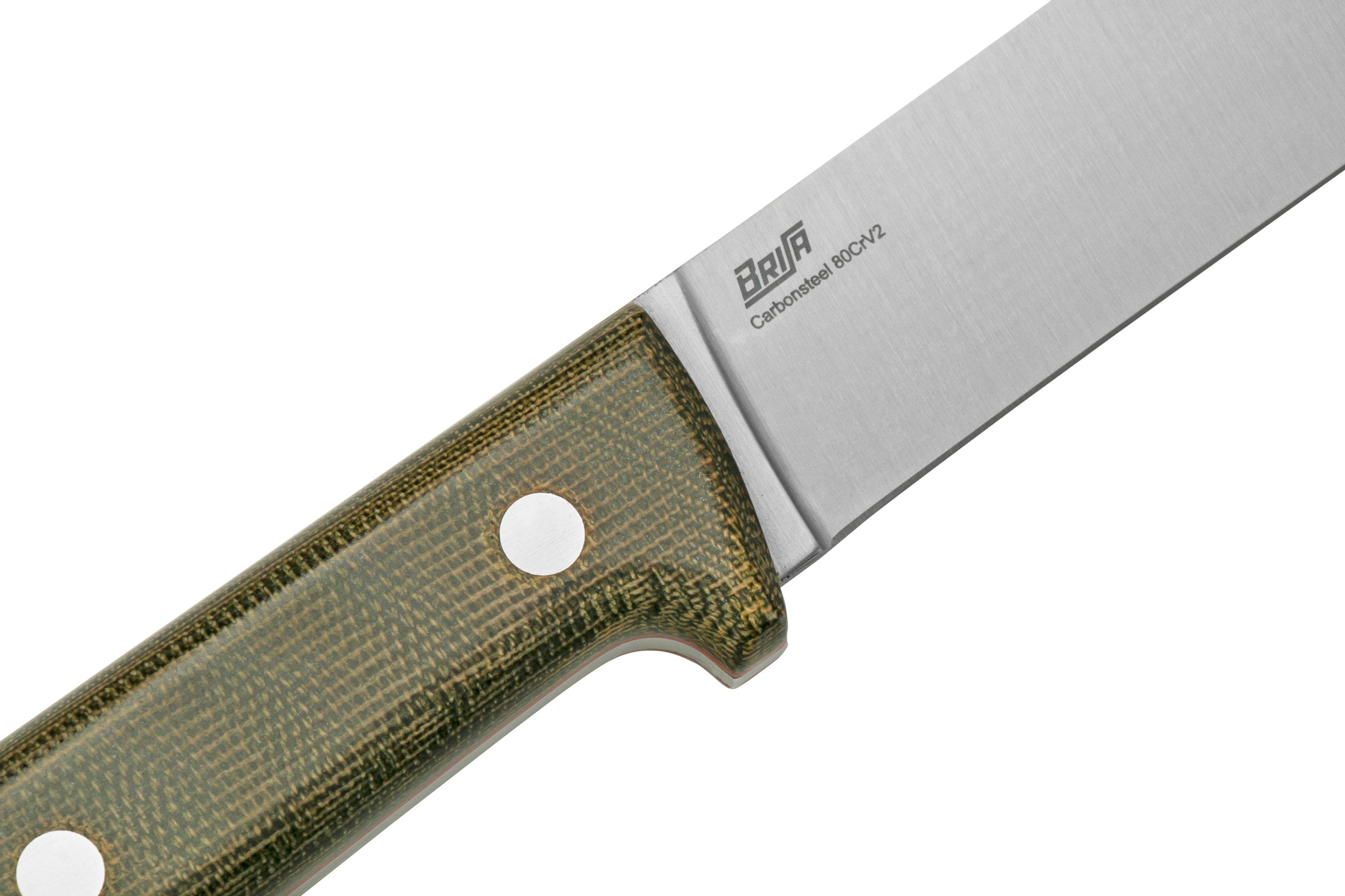 Brisa Kephart 115, Green Micarta, fixed knife | Advantageously