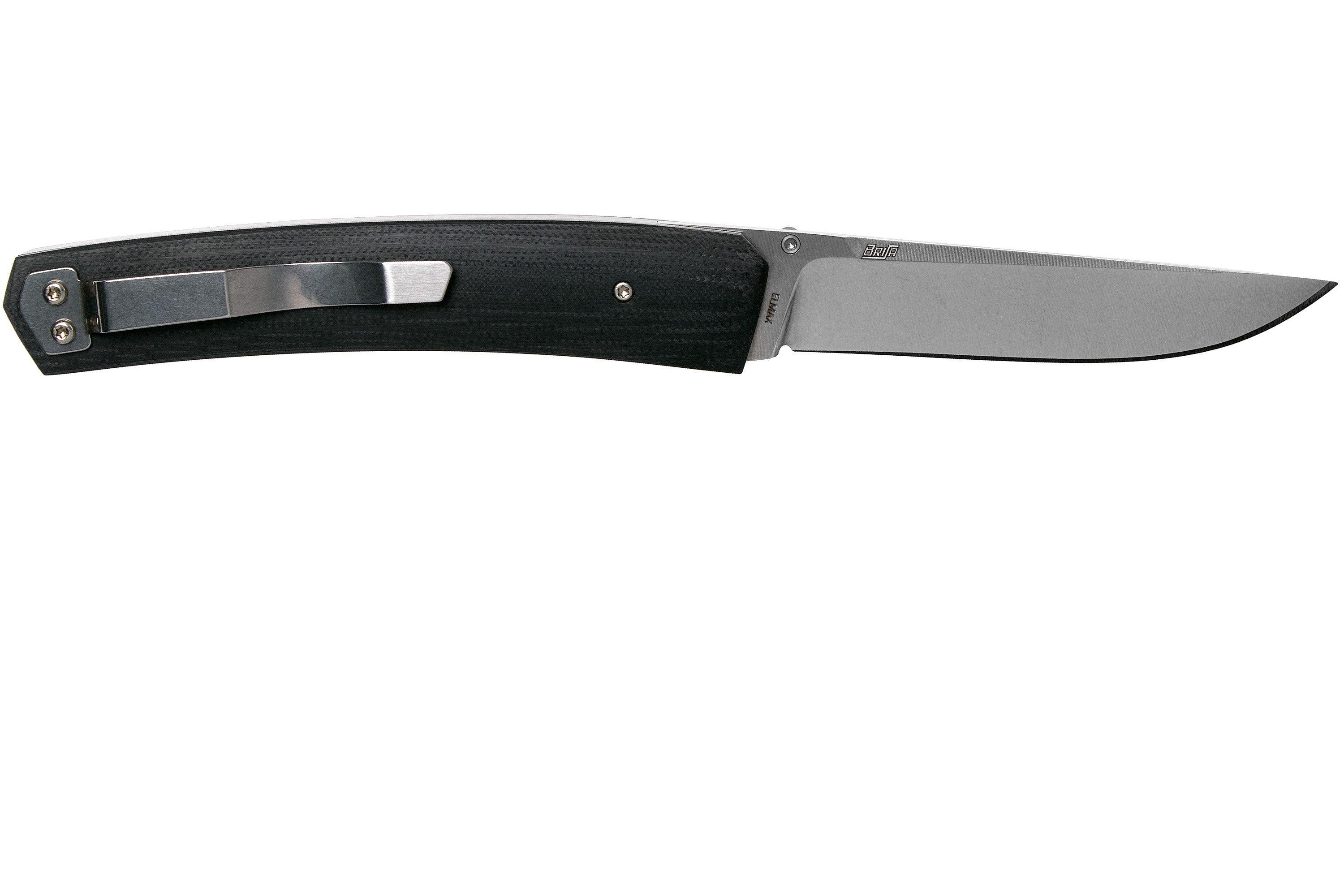 Brisa Piili 85 Black G10 2860 pocket knife, Jukka Hankala design ...