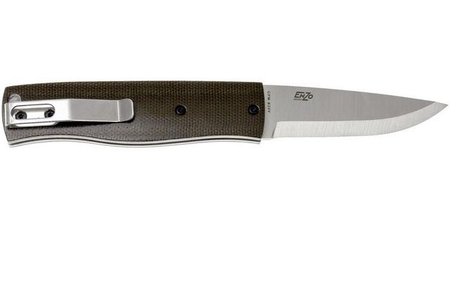 Enzo PK70 - S30V Scandi - Green micarta - 2908 | Advantageously 