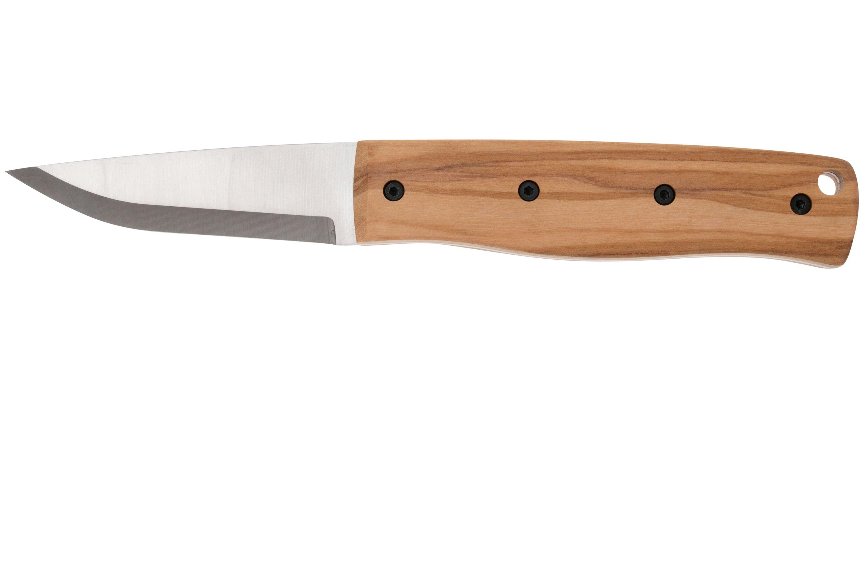 Brisa Pk70Fx 464 12C27 Scandi, Olive Wood, fixed knife
