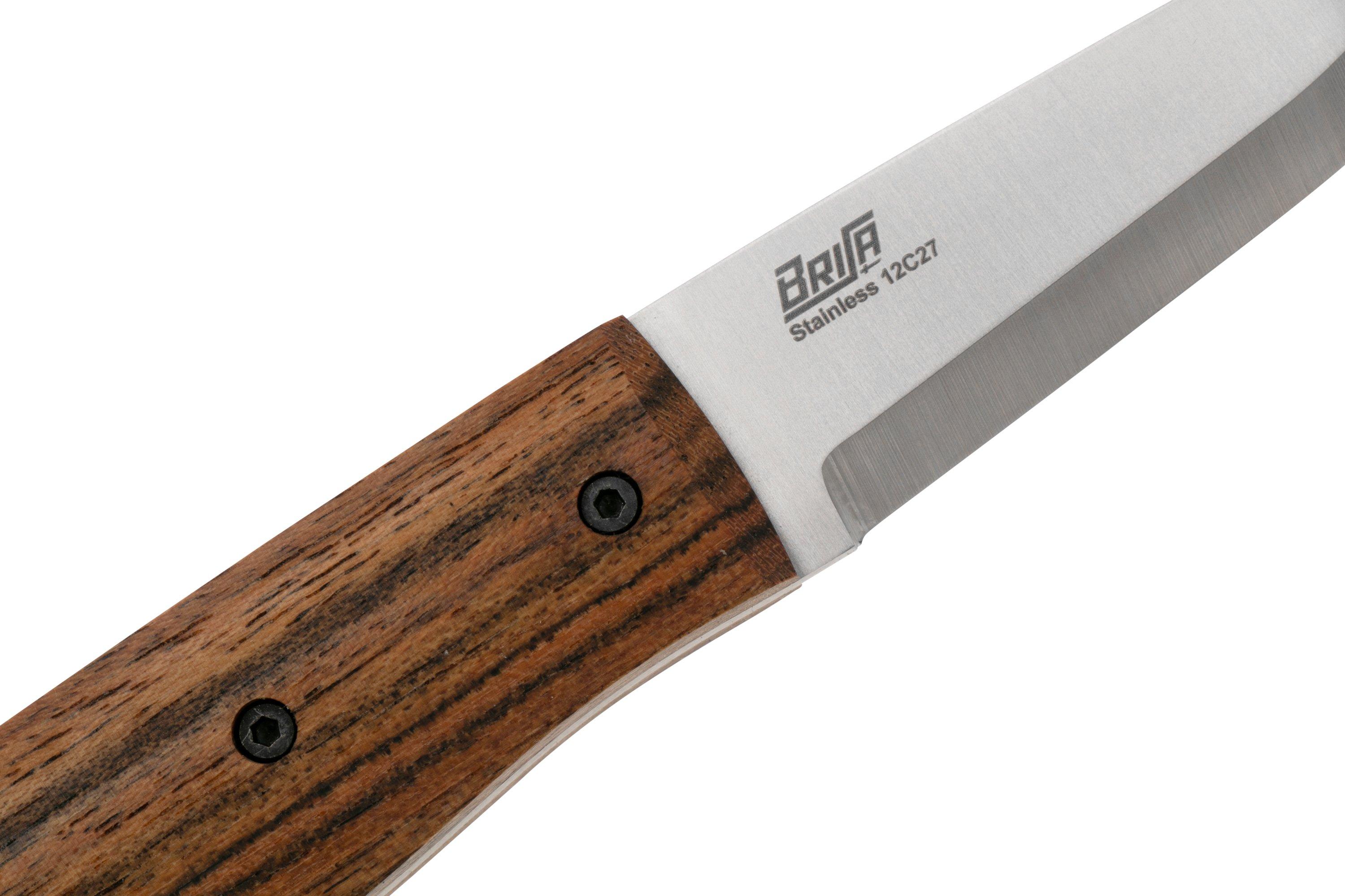 Brisa Pk70Fx 465 12C27 Scandi, Bocote Wood, fixed knife