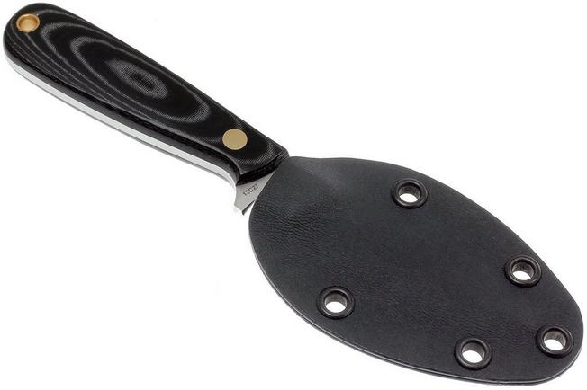 Image for Enzo Necker 70, black micarta, kydex sheath 9807
