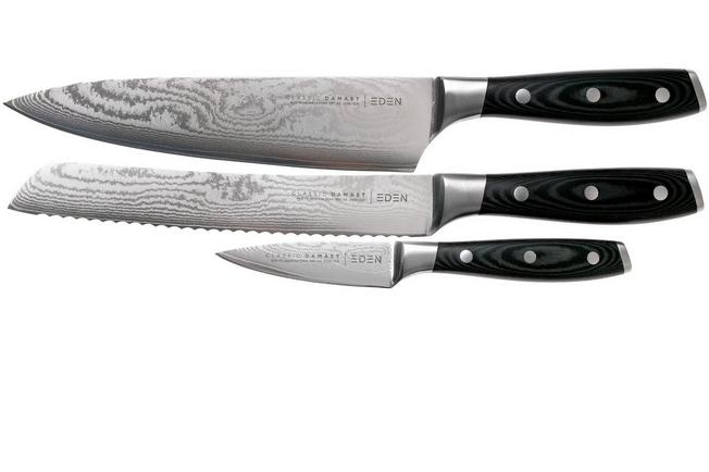 Scepticisme einde Pittig Eden Classic Damast 2030-S02, 3-delige messenset | Voordelig kopen bij  knivesandtools.be