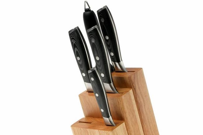 Victorinox Swiss Modern Knife Block, 6 Pieces in black - 6.7186.63