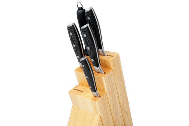 Image for Eden Classic Damast 2030-S03, 6-piece knife set (incl. block)