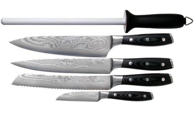 Image for Eden Classic Damast 2030-S03, 6-piece knife set (incl. block)