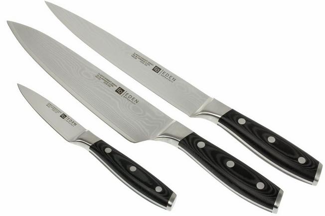 Image for Eden Classic Damast 4-piece knife set (block included)