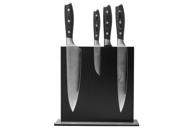 Set de 5 couteaux de cuisine + bloc aimanté