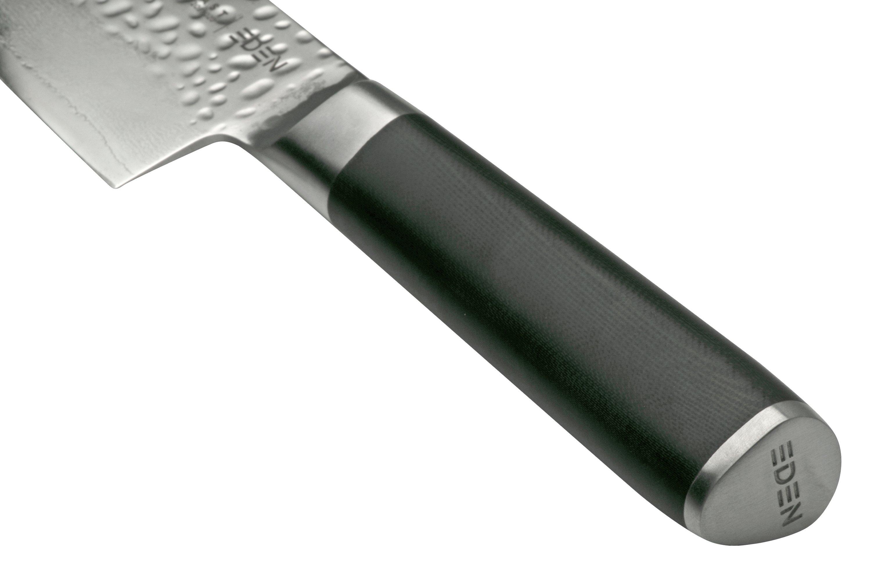 Coltello Da Chef PAL 2000 KNIVES In Acciaio Damasco: Lama Da 11.9 Cm Fatta A Mano Con Manico In Corno E Fodero, Ideale Per Tagliare E Affettare - 5