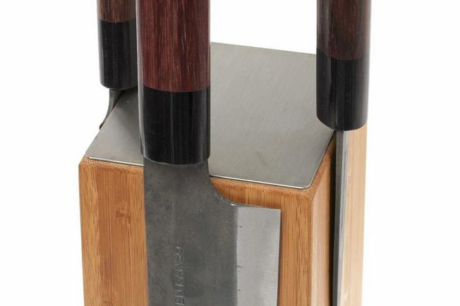 Image for Eden Kanso Aogami 4-piece knife set (block included) .