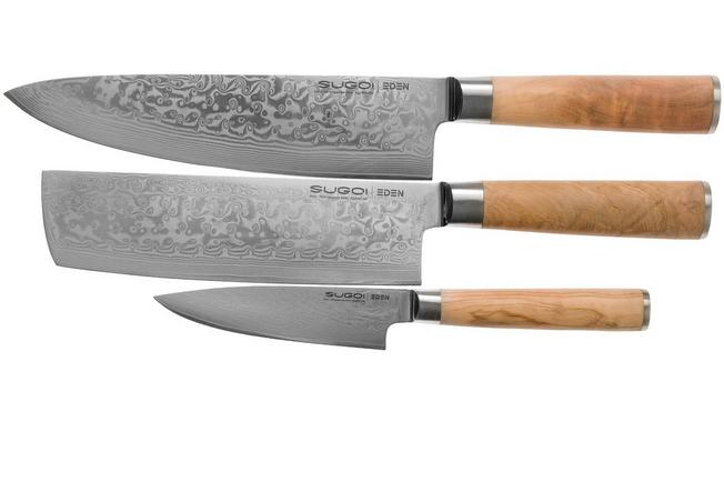 ramp hop elkaar Eden Sugoi Olive 2090-S01, 3-delige messenset | Voordelig kopen bij  knivesandtools.be