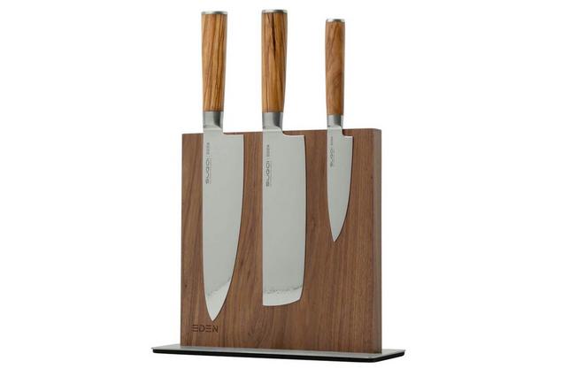 Magnetic Bamboo Knife Rack And Cutting Board Kitchen Set Factory