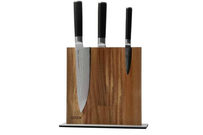 Acacia Wood Magnetic Knife Stand