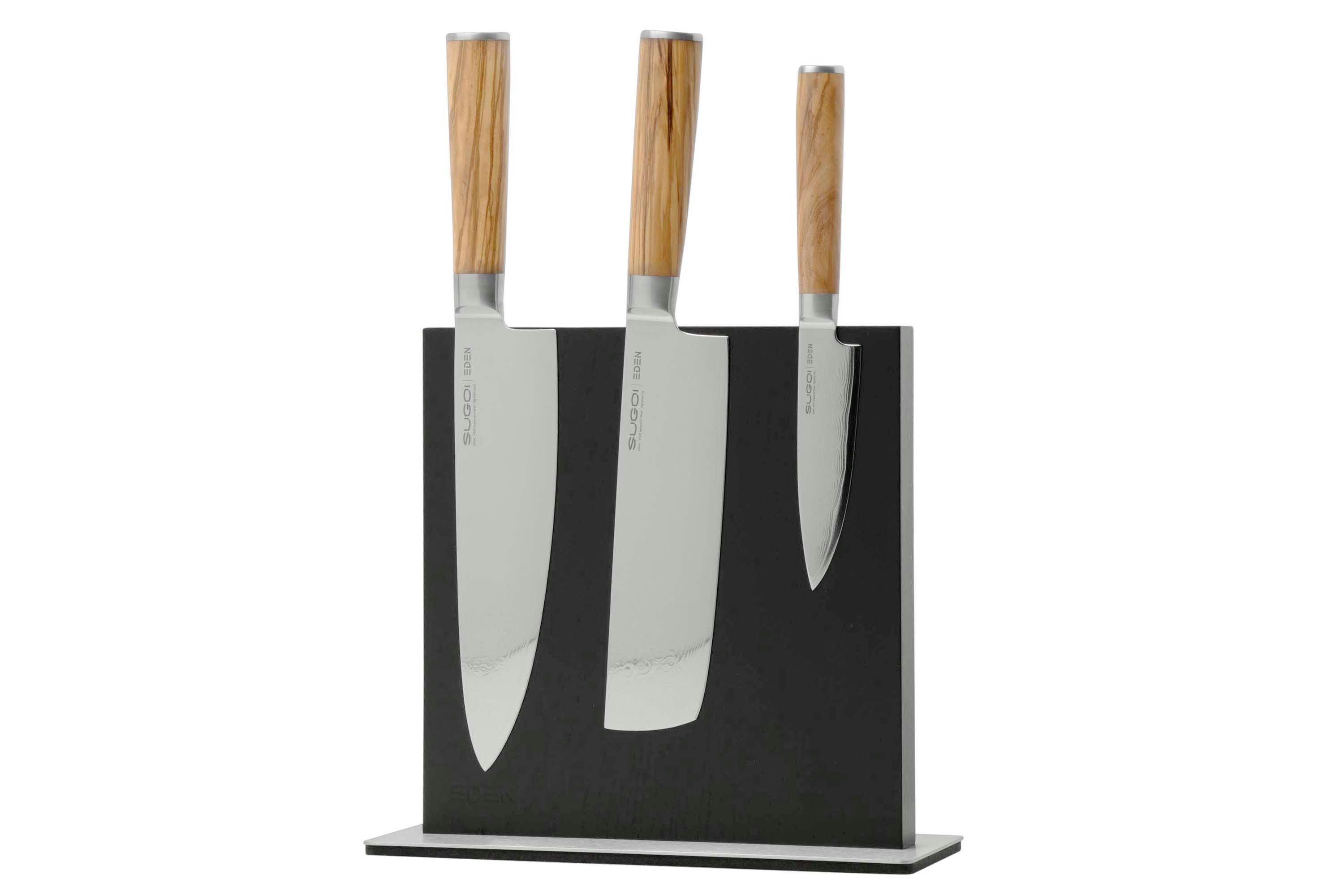 Eden Magnetic Knife Block EQB102 ash wood, black