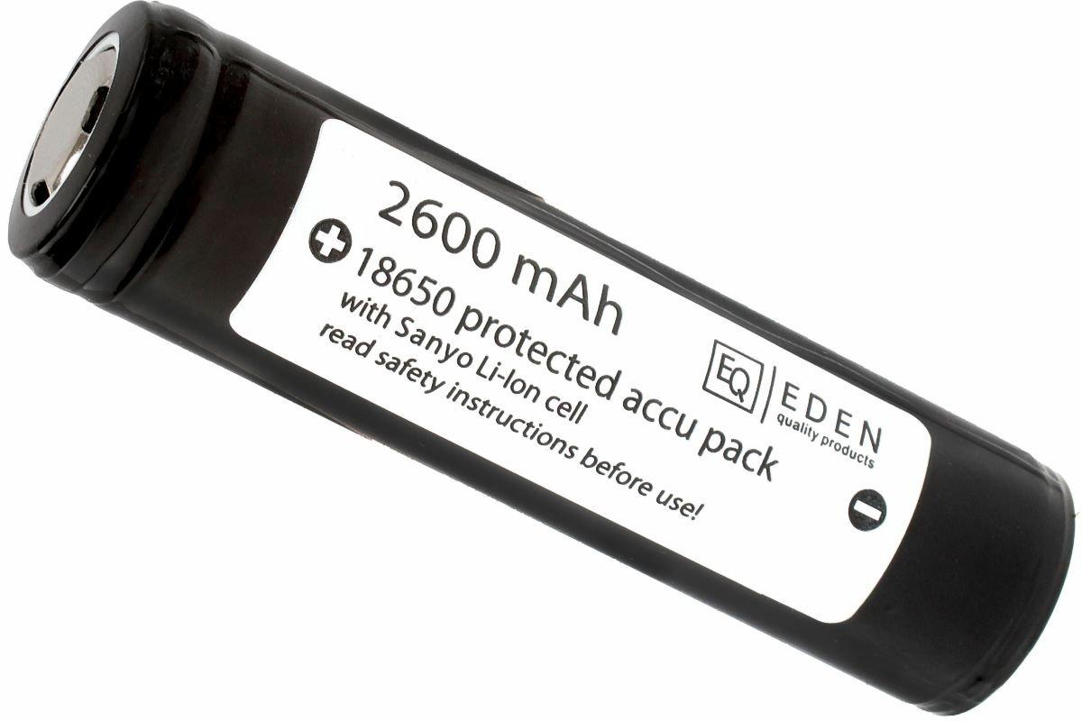 Blijkbaar boete Vlot Eden 18650 batterij 2600 mAh Flat Top | Voordelig kopen bij  knivesandtools.nl