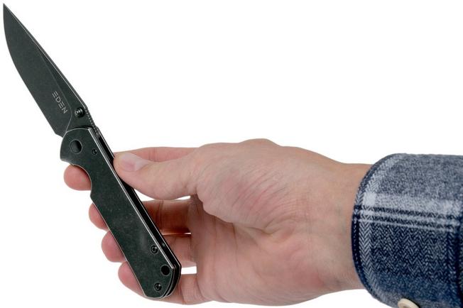 Image for Eden 108 pocket knife blackwashed, 12c27-steel