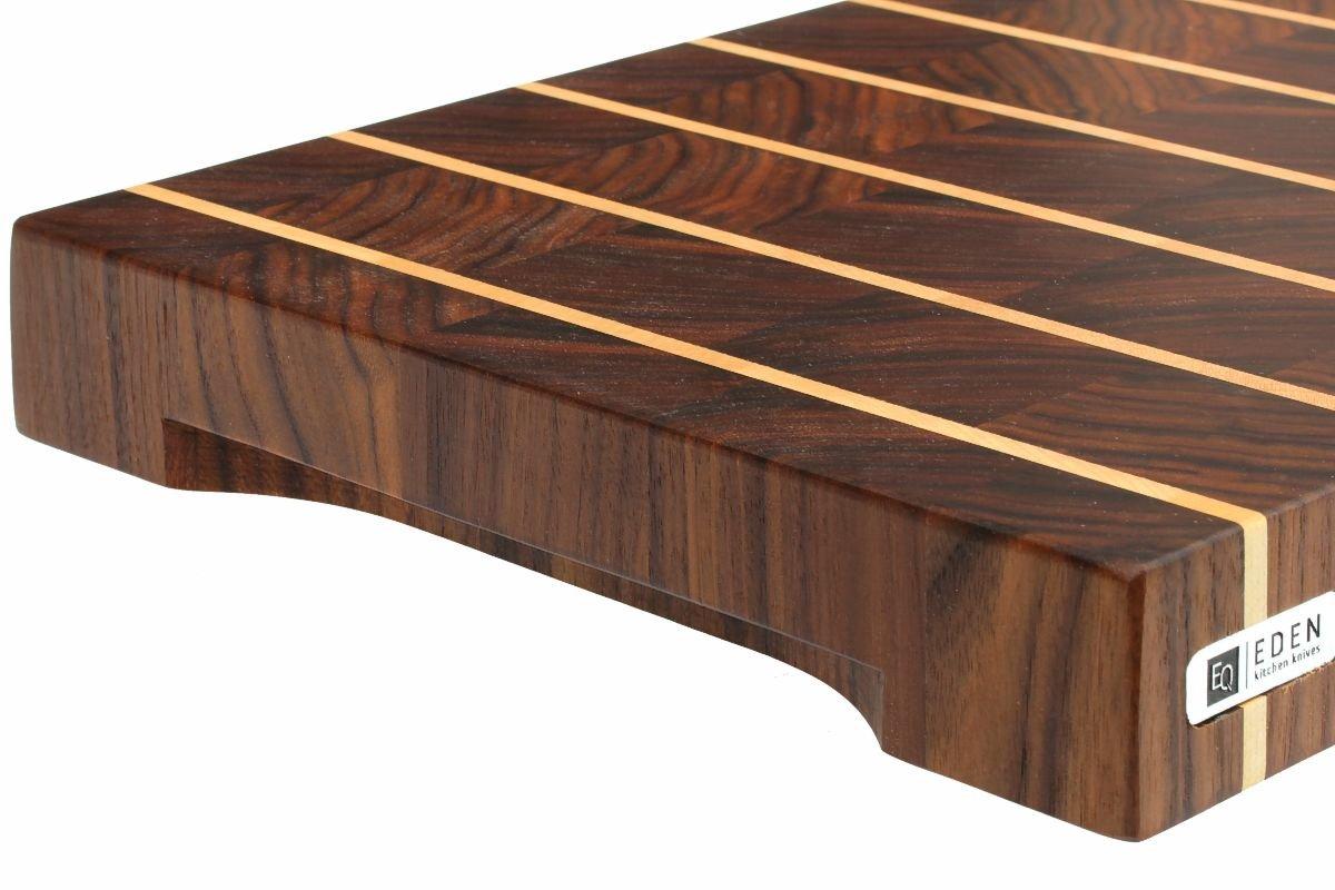 Planche à Découper Cuisine Bois Noyer Massif Traditionnelle - Cuisine