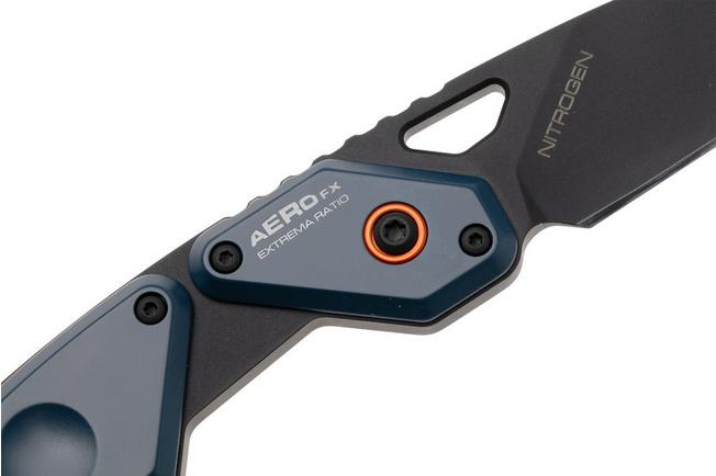 Afbeelding voor Extrema Ratio Aero 04.1000.0180/NIT/BLK/C3/A10, Nitrogen, Blue Orange Aluminium, zakmes