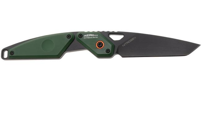Afbeelding voor Extrema Ratio Aero FX 04.1000.0182/NIT/BLK/C8/A10, Nitrogen, Forest Green Orange Aluminium, vaststaand mes