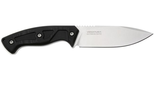 Afbeelding voor Extrema Ratio Venatus F 04.1000.0089/SAT/BLK, Satin Böhler N690, Black G10 jachtmes 