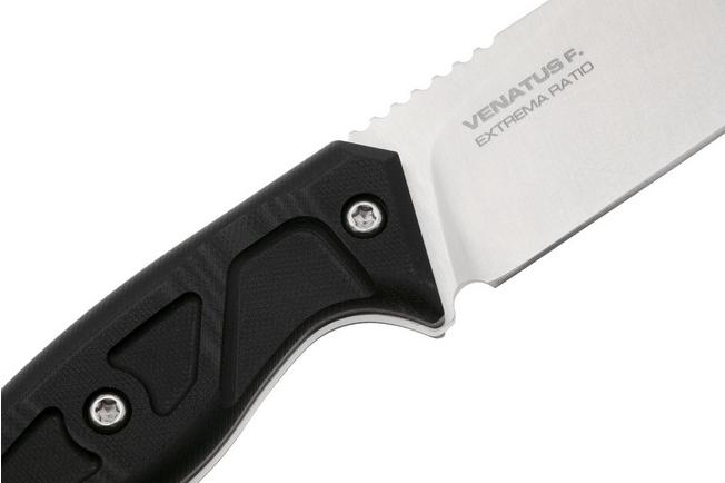 Afbeelding voor Extrema Ratio Venatus F 04.1000.0089/SAT/BLK, Satin Böhler N690, Black G10 jachtmes 