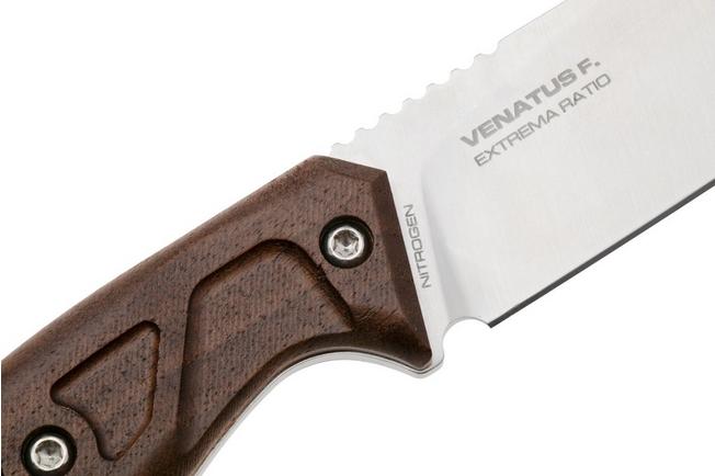 Afbeelding voor Extrema Ratio Venatus 04.1000.0089/NIT/SAT-WD, Satin Nitrogen, Walnut Wood jachtmes
