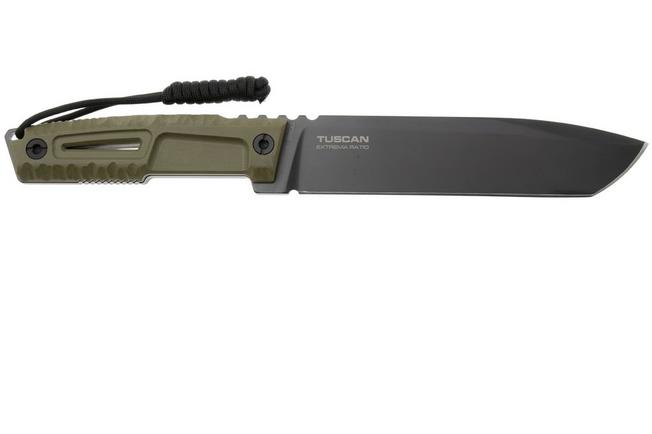 Afbeelding voor Extrema Ratio Tuscan 04.1000.0106/S6/BLK-GRN, Black Böhler S600, OD Green G10 vaststaand mes