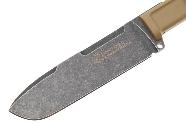 Afbeelding voor Extrema Ratio Ontos II Expeditions 04.1000.0122/EXP, Darkwashed Böhler N690, Desert Tan Forprene, vaststaand mes