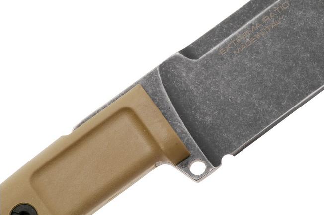 Afbeelding voor Extrema Ratio Ontos II Expeditions 04.1000.0122/EXP, Darkwashed Böhler N690, Desert Tan Forprene, vaststaand mes
