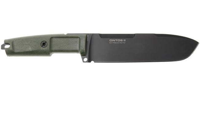 Afbeelding voor Extrema Ratio Ontos II 04.1000.0122/S6/BLK-GRN, Black Böhler S600, OD Green Forprene, vaststaand mes