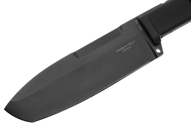 Afbeelding voor Extrema Ratio Selvans 04.1000.0129/S6/BLK-BLK, Black Böhler S600, Black Forprene, survivalmes